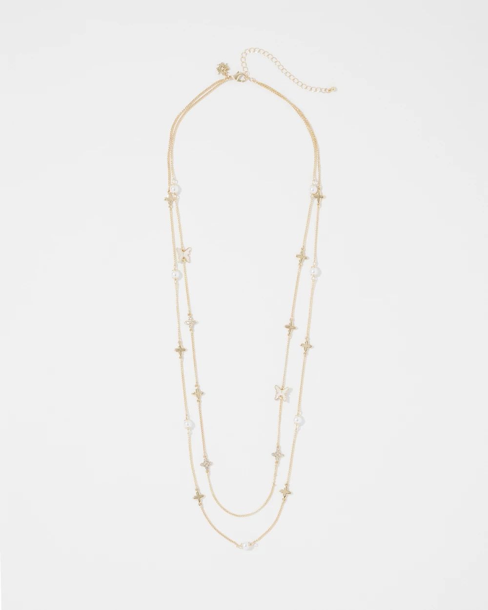 Long Multistrand Necklace
