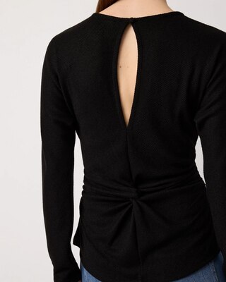 Ruched Long Sleeve Top click to view larger image.