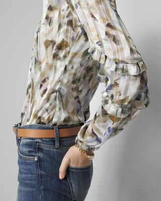 Ruffle Sleeve Blouse