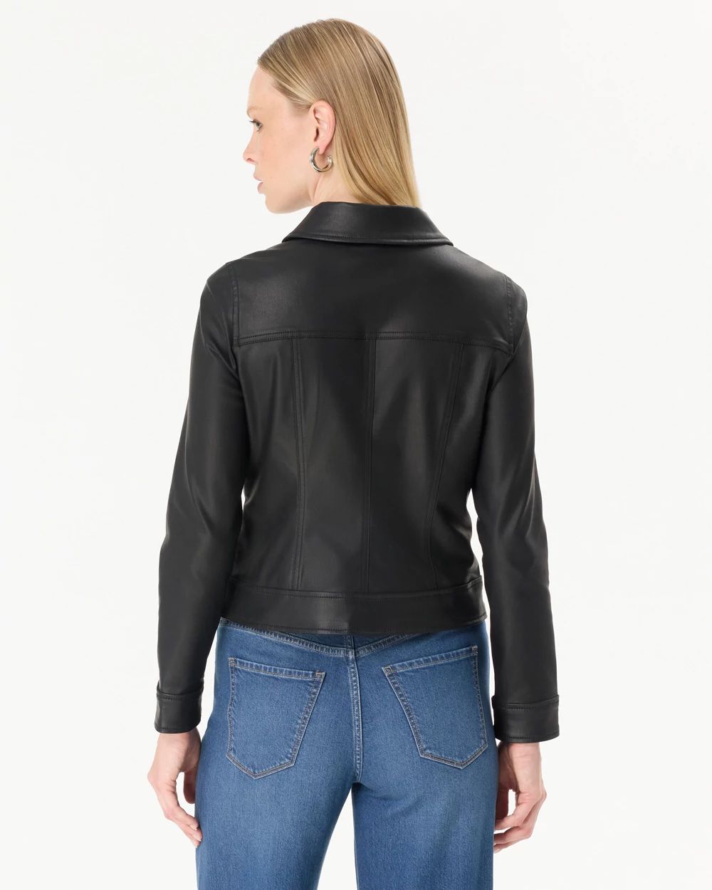 Coated Trucker Jacket click to view larger image.