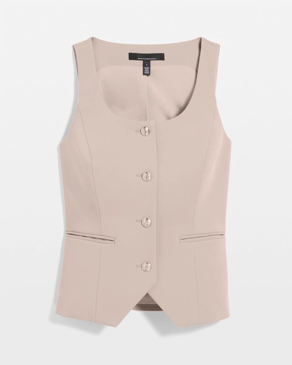 Luxe Stretch Scoop Neck Vest click to view larger image.