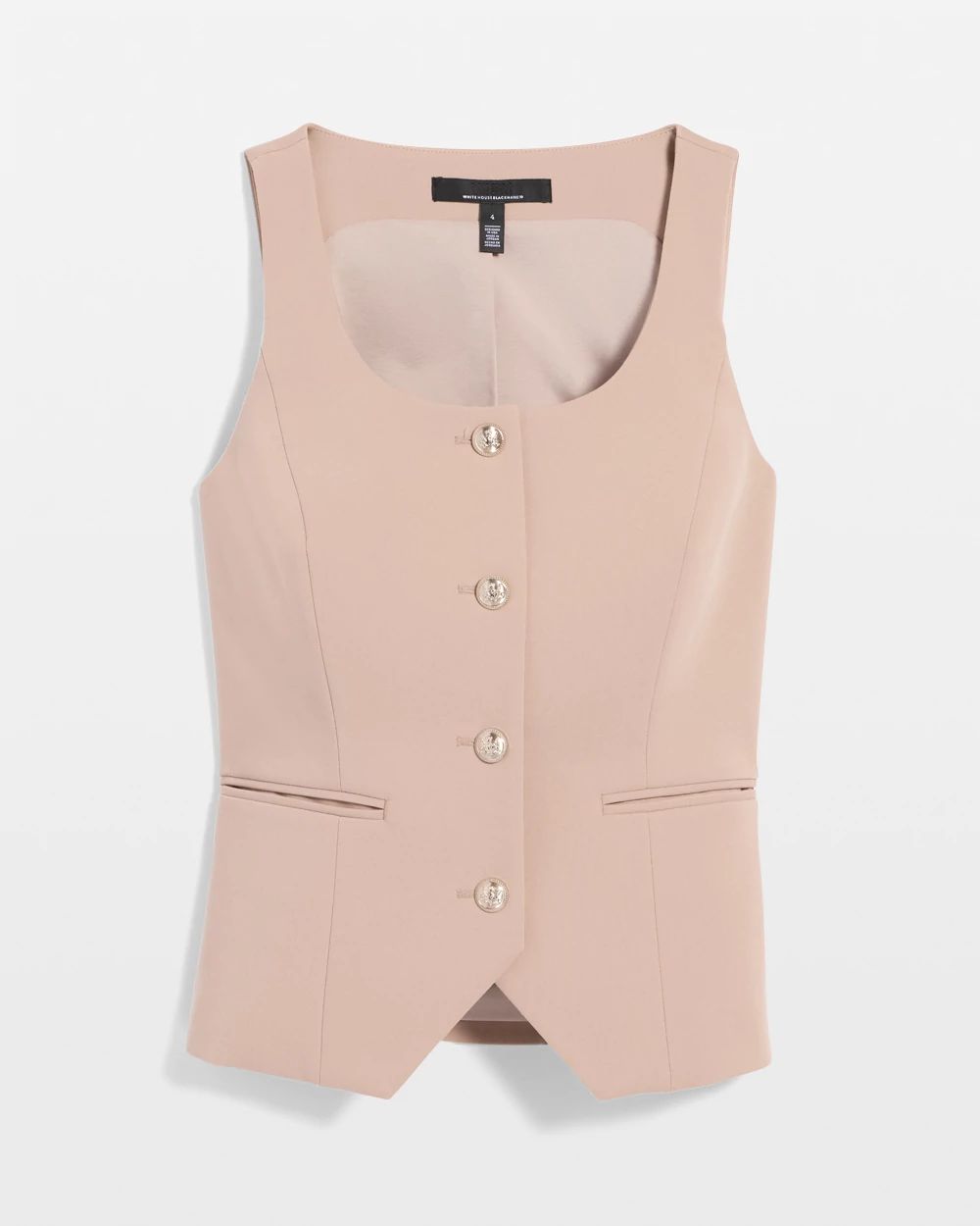 Luxe Stretch Scoop Neck Vest click to view larger image.