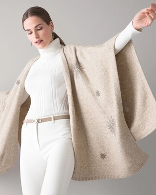 Celestial Print Ruana Wrap