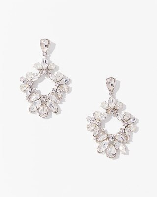 Crystal Statement Drop Earrings click to view larger image.