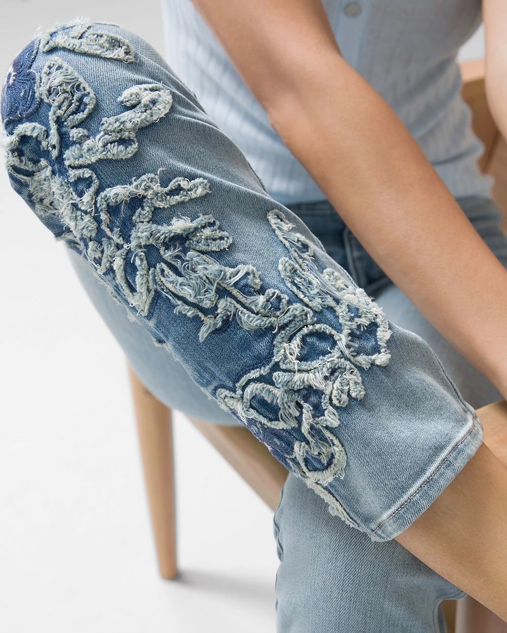 High-Rise Straight Jeans