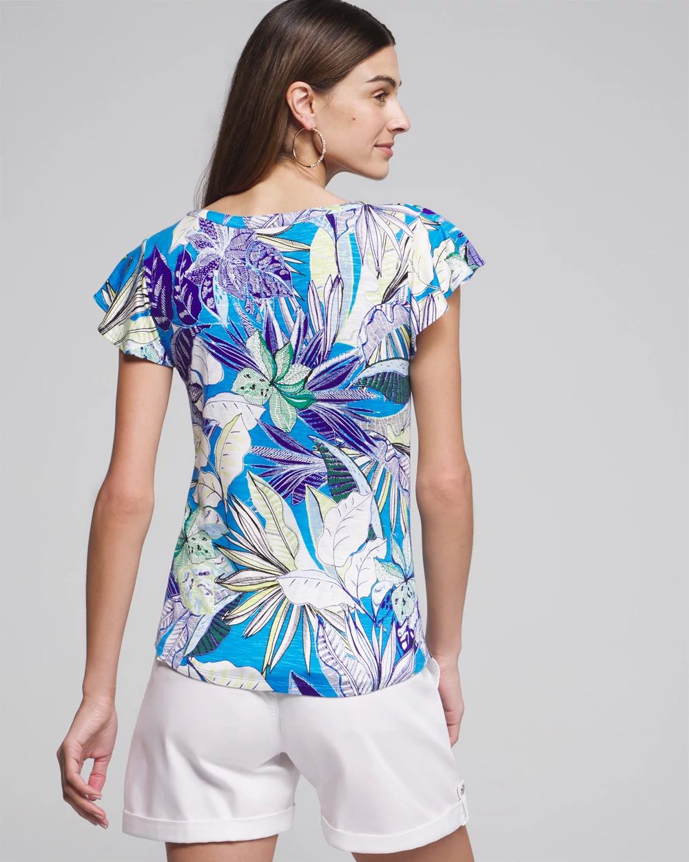 Outlet WHBM Ruffle Tee