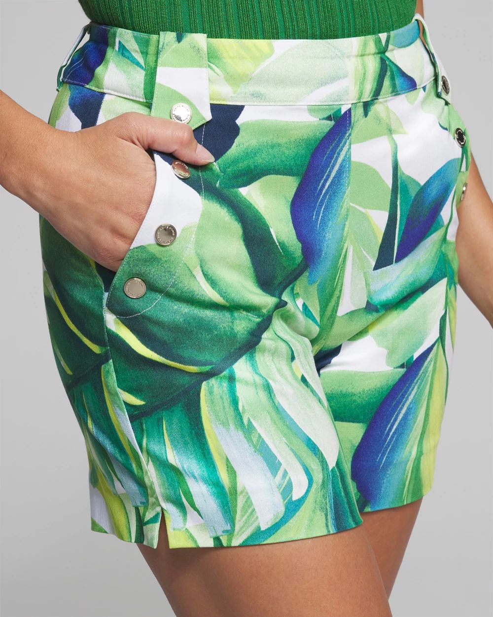 Outlet WHBM Button Shorts