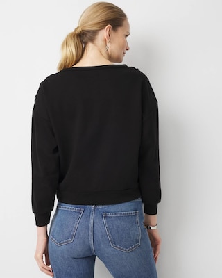 Floral Applique Sweater click to view larger image.