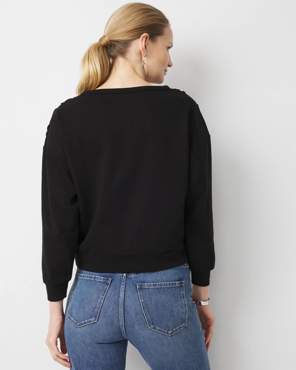 Floral Applique Sweater