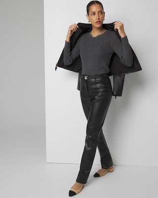 Cashmere Blend Crewneck Sweater click to view larger image.