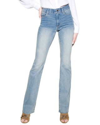 Outlet WHBM Mid-Rise Essential Slimmer® Skinny Flare Jeans