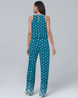 Printed Knit Jumpsuit