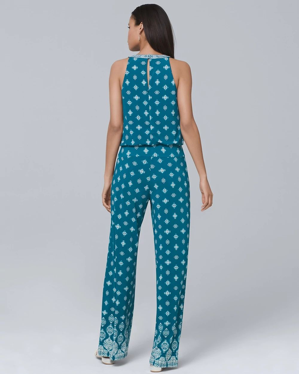 Printed Knit Jumpsuit