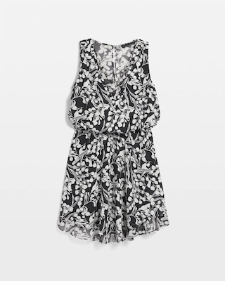 V-Neck Mini Dress click to view larger image.