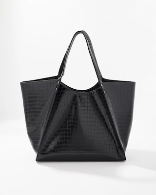 Faux Croc Tote Bag click to view larger image.
