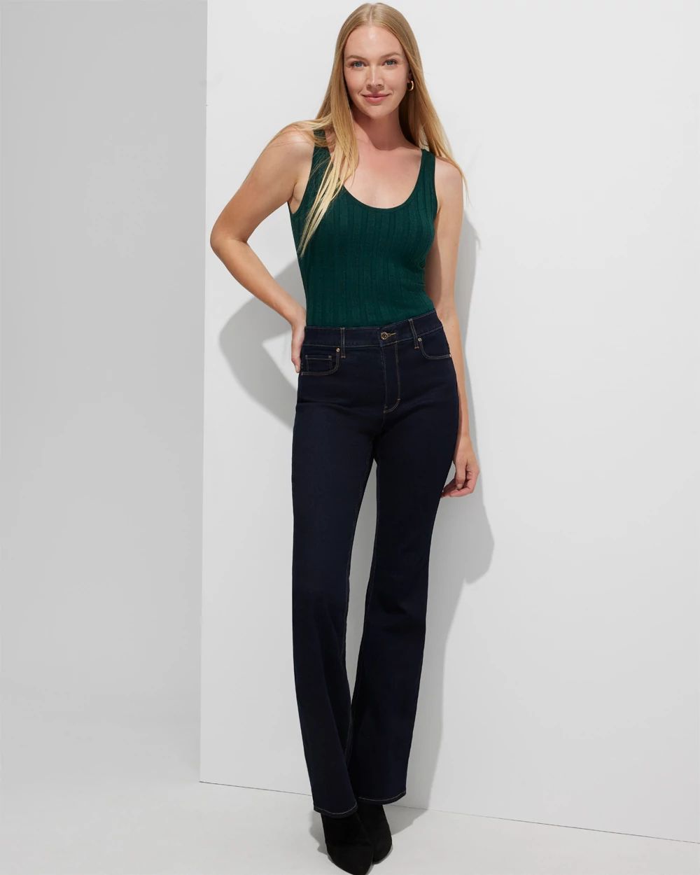 Outlet WHBM Wide-Rib Shell