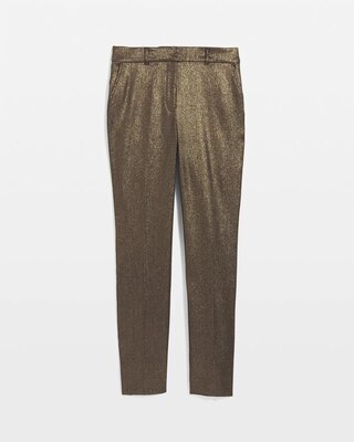 Shimmery Elle Slim Ankle Pant click to view larger image.