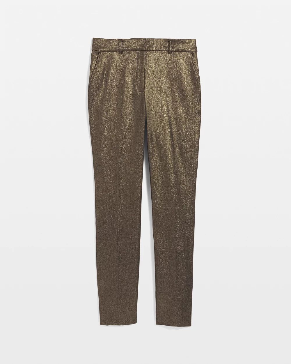 Shimmery Elle Slim Ankle Pant