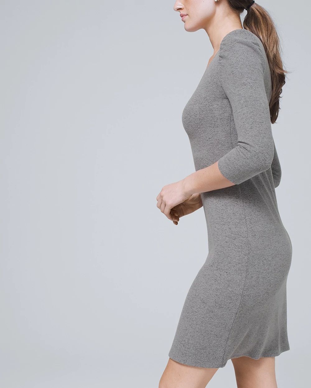 Super-Cozy Puff Sleeve Dress