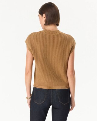 Mock Neck Sweater Vest click to view larger image.