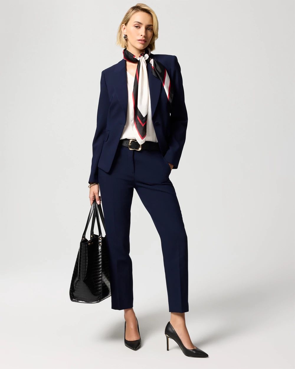 Luxe Stretch High-Rise Elle Slim Ankle Pant click to view larger image.