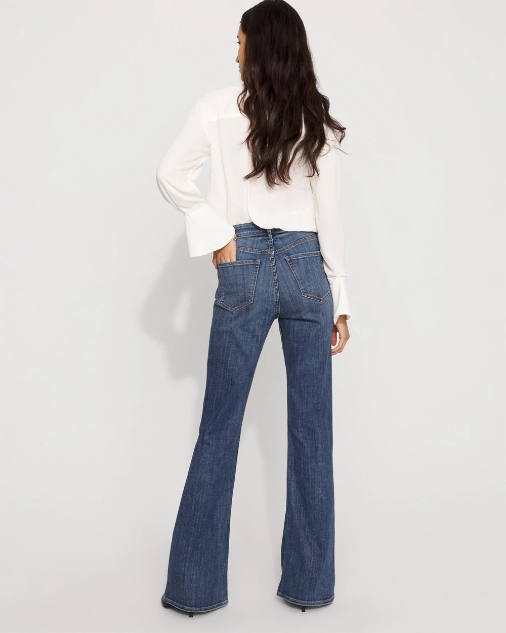 Petite High-Rise Flare Jean