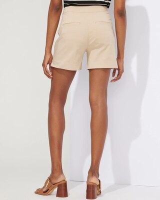 Outlet WHBM Mid-Rise Pull-On Button Shorts