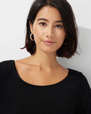 Outlet WHBM Long-Sleeve Scoop-Neck Tee