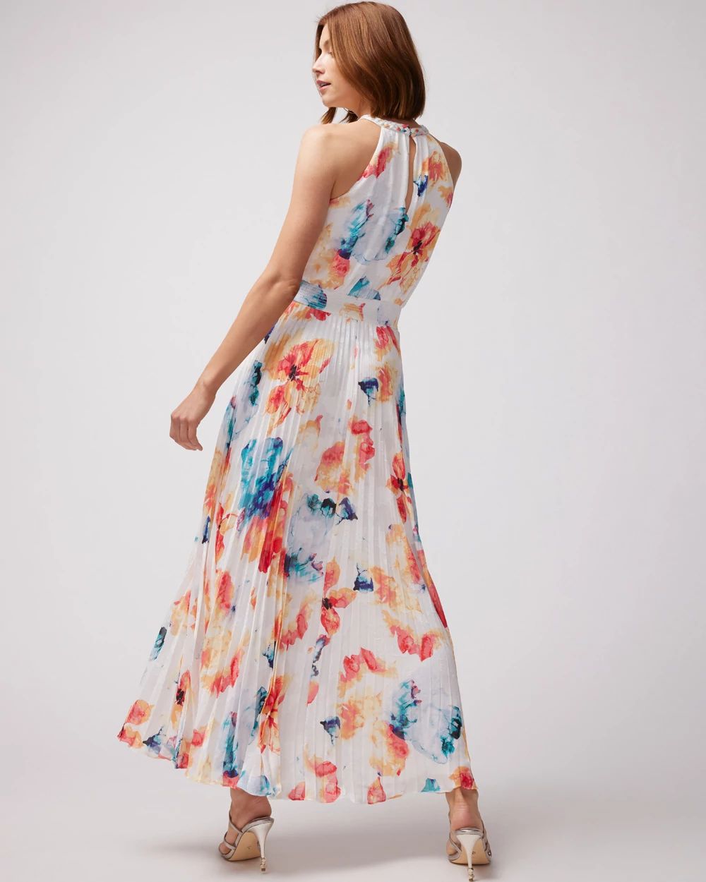 Braided Halter Maxi Dress