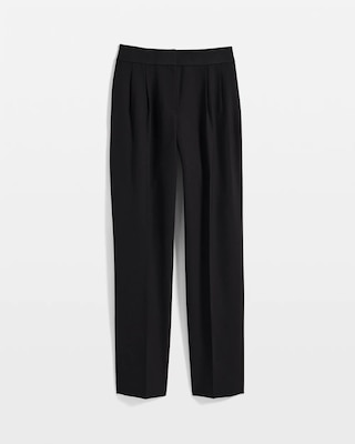 Petite Pleated Crepe Tapered Pant click to view larger image.