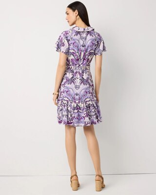 Ruffle Hem Mini Dress click to view larger image.