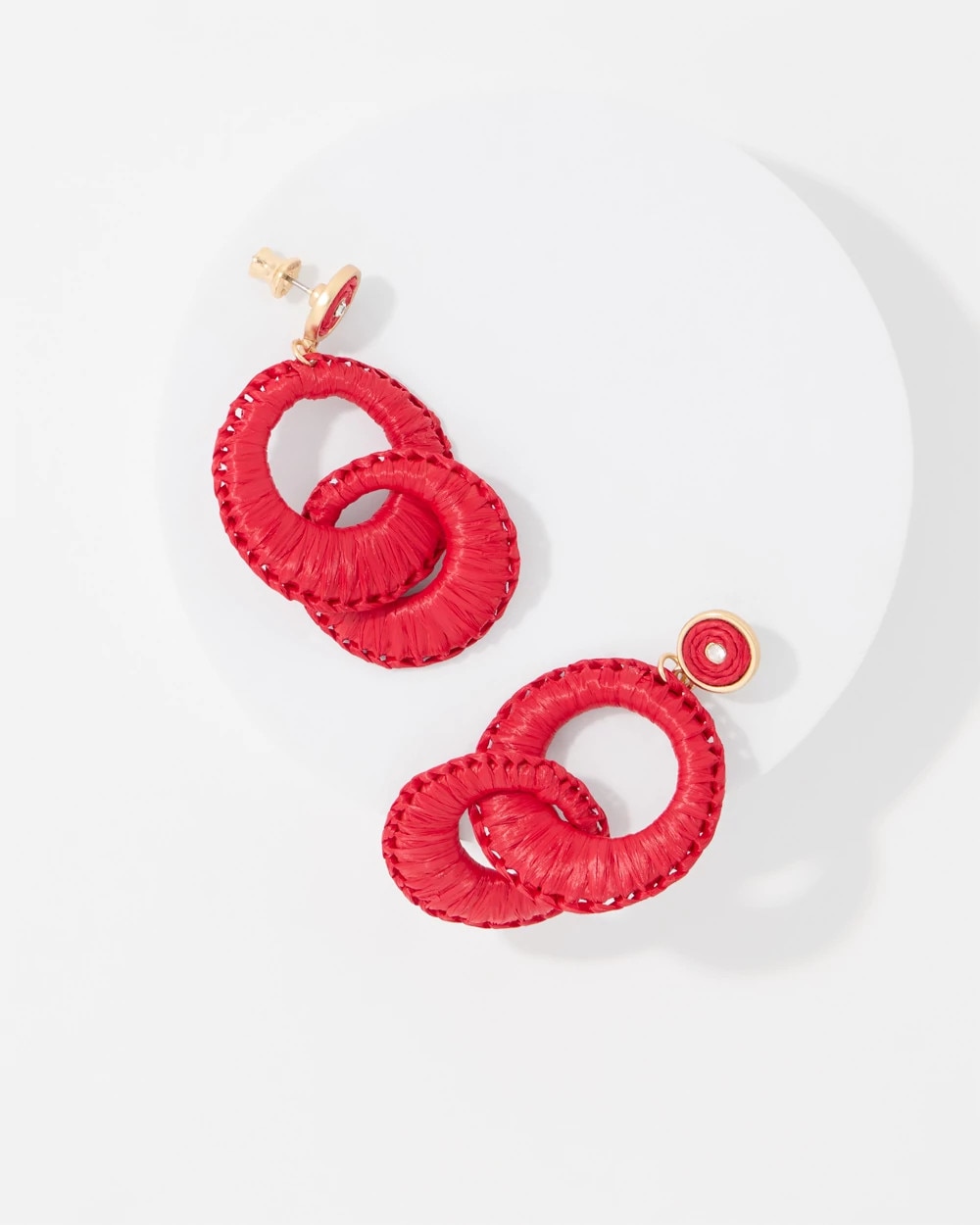 Raffia Drop Earrings - image 3