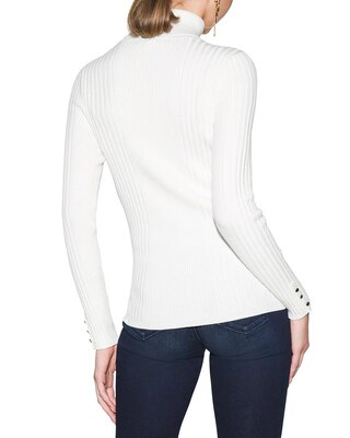 Outlet WHBM Ribbed Turtleneck Pullover