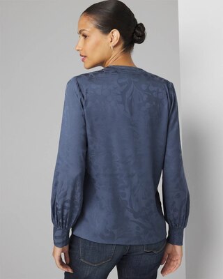 Pleated Shoulder Blouse click to view larger image.