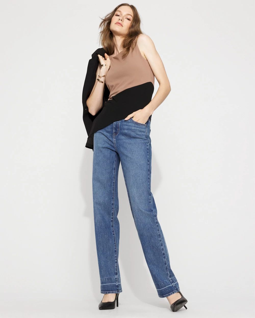 Colorblocked Asymmetric Hem Tank