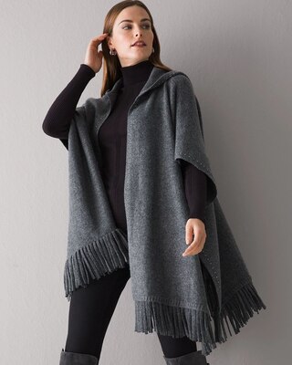 Hooded Ruana Wrap