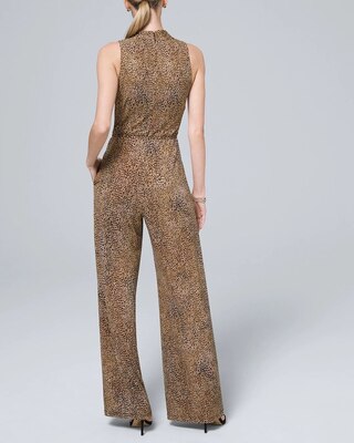Leopard-Print Jersey Knit Jumpsuit