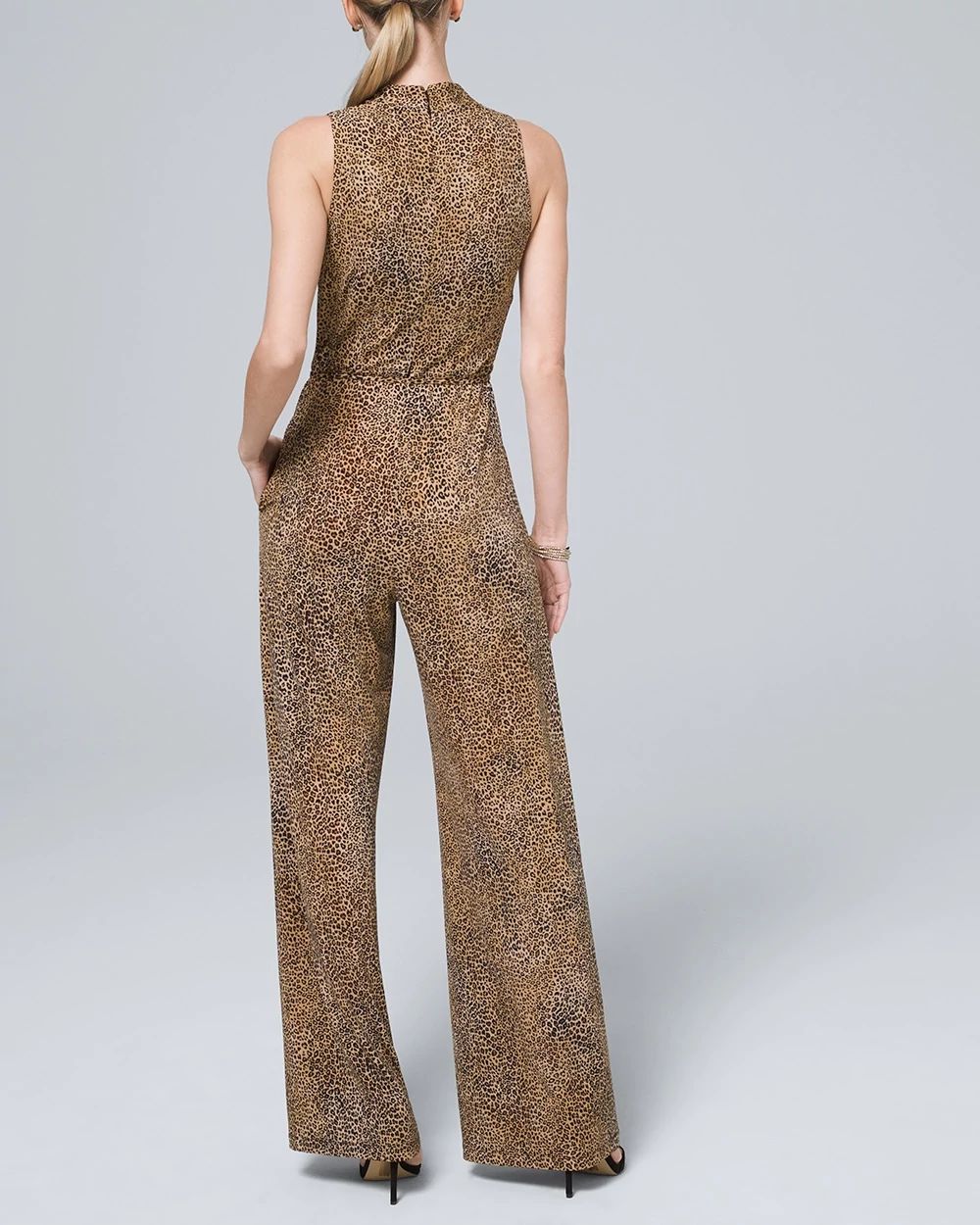 Leopard-Print Jersey Knit Jumpsuit