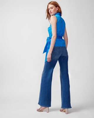 Poplin Wrap Top