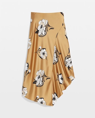 Satin Slip Midi Skirt click to view larger image.