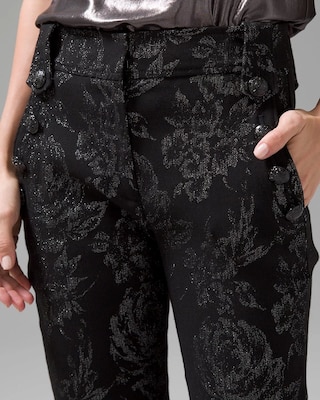 WHBM® Jolie Button Straight Luxe Stretch Pant