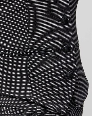 Black + White Knit Vest