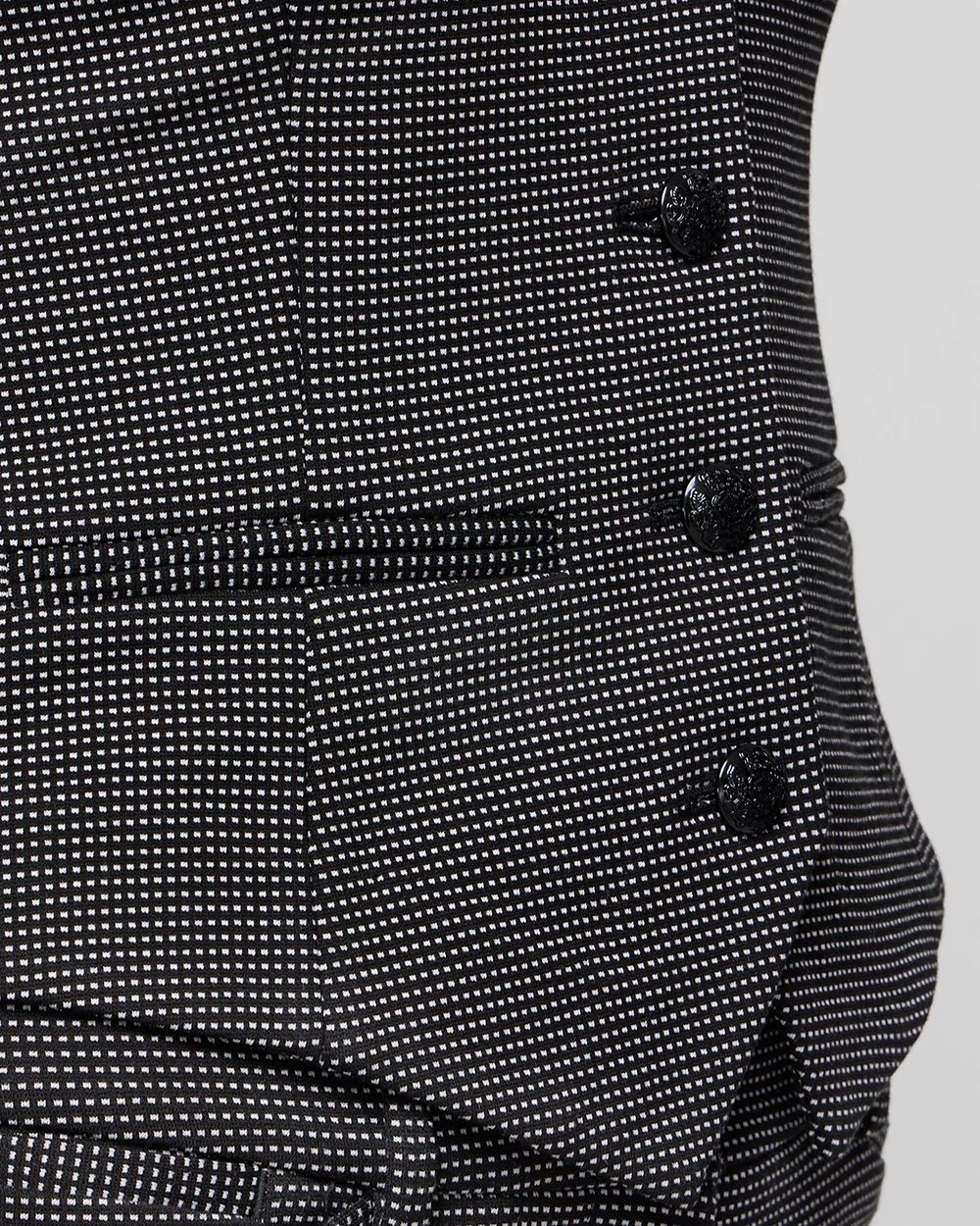 Black + White Knit Vest
