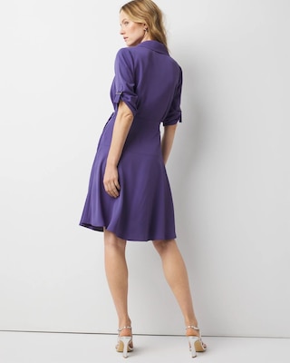 Crepe Shirt Dress click to view larger image.