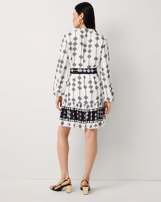 Petite Tie-Waist A-line Shirt Dress click to view larger image.