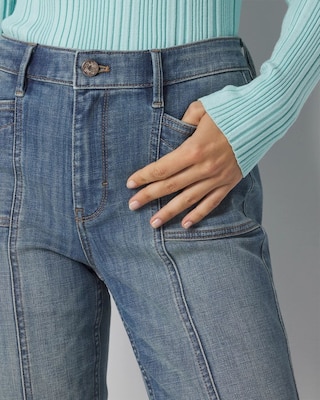 High-Rise Everyday Soft Novelty Pocket Slim Jeans click to view larger image.