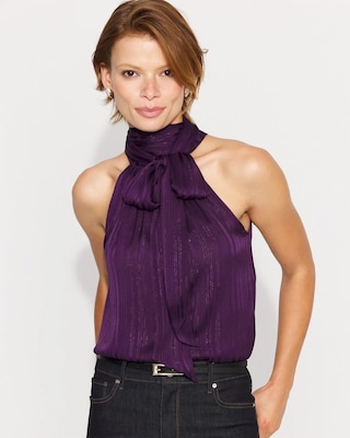 Tie Neck Halter Top