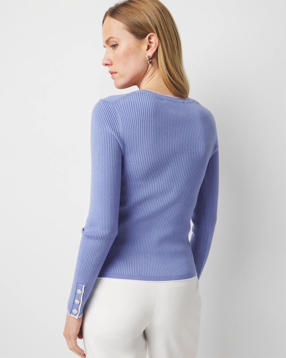 Ribbed Crewneck Pullover