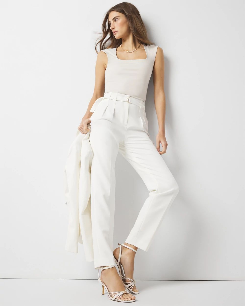 WHBM FORME™ All Ways Stretch Square Neck Top