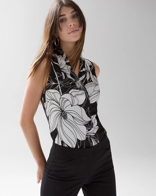 Pleated Satin Shell